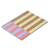 Carnet Blocs à rayures pastel (Côté gauche)