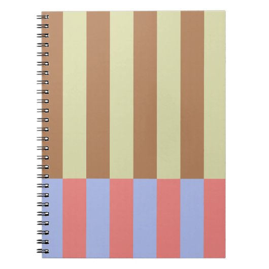 Carnet Blocs à rayures pastel (Devant)