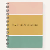 Carnet Blocs-coloris Horizontal Barrage rose (Devant)