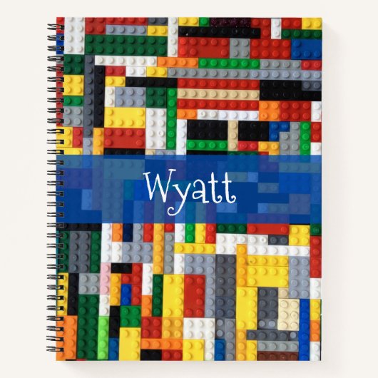 Carnet Blocs de Construction Colorés Rentrée Scolaire (Devant)