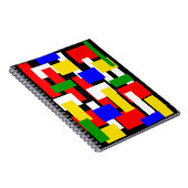 Carnet Blocs rouge, jaune, noir, bleu et vert (Côté Droit)
