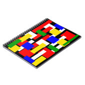 Carnet Blocs rouge, jaune, noir, bleu et vert (Côté gauche)