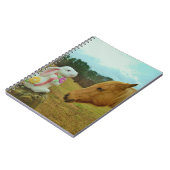 Carnet Blond Jaune cheval & Bunny de Pâques (Côté gauche)