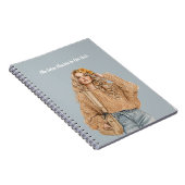 Carnet Blond Jeans Fleurs dans les Cheveux (Côté Droit)