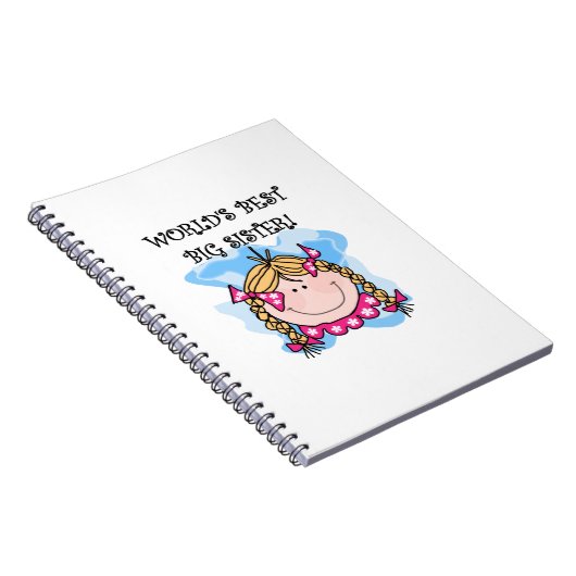 Carnet Blond World's Best Big Sister Gifts (Côté Droit)
