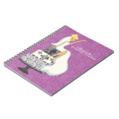 Carnet Blonde Bride sur gâteau Mariage {orchid} (Côté gauche)