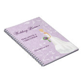 Carnet Blonde Bride violet Wedding planner (Côté Droit)