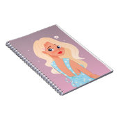 Carnet Blonde en robe de soleil (Côté Droit)
