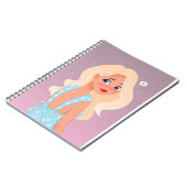 Carnet Blonde en robe de soleil (Côté gauche)