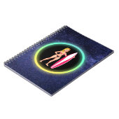 Carnet Blonde Surfer Adolescent Girl Galaxy (Côté gauche)