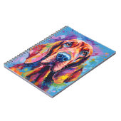Carnet Bloodhound coloré (Côté gauche)