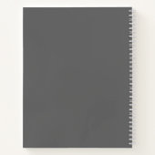 Carnet Bloom Floral Design – Dark Elegant Design (Dos)