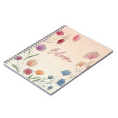 Carnet Bloom Floral Soft Pastel Inspirational (Côté gauche)
