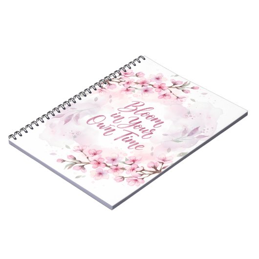 Carnet Bloom in Your Own Time Spiral Photo Notebook (Côté gauche)