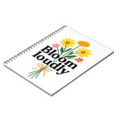 Carnet Bloom Loudly  (Côté gauche)
