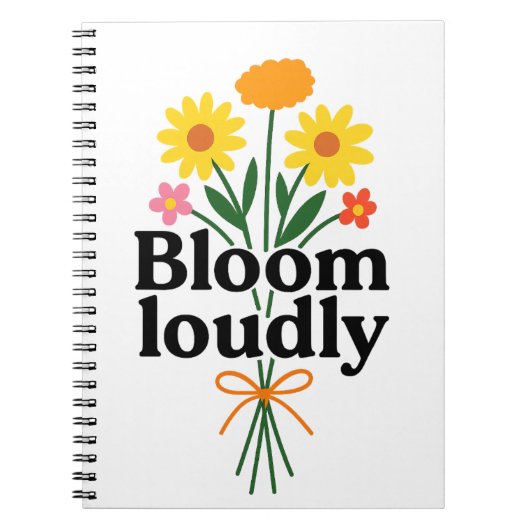 Carnet Bloom Loudly  (Devant)
