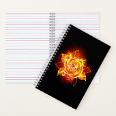 Carnet Blooming Fire Rose (À l'intérieur)