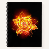 Carnet Blooming Fire Rose (Devant)