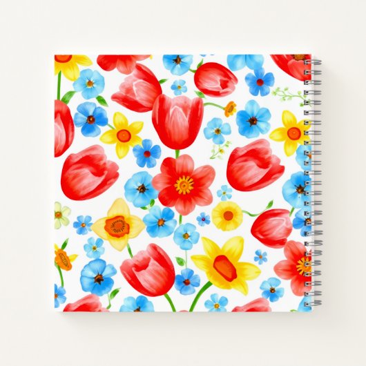 Carnet Blooming Spring Flowers (Dos)