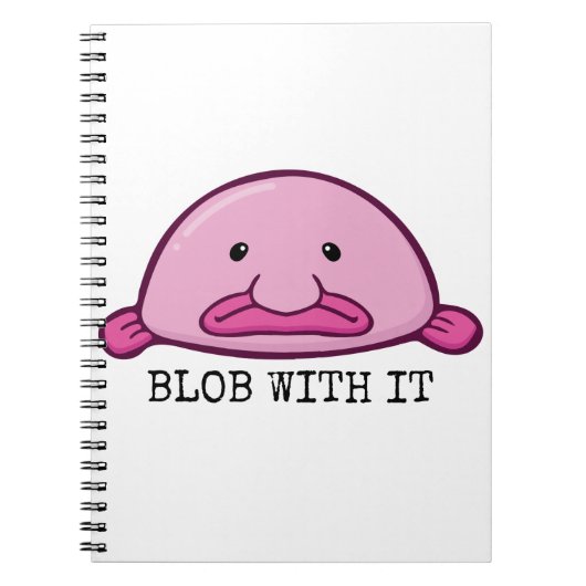 Carnet Bloquer avec / Blobfish (Devant)