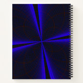 Carnet Blue Accent Clover Leaf Geometric Spiral Notebook (Dos)