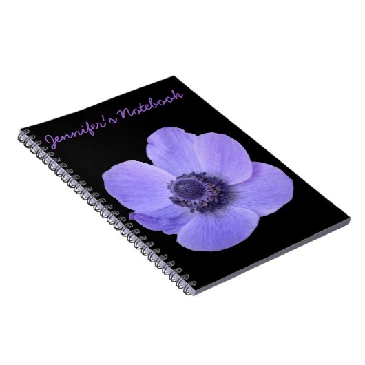 Carnet Blue Anemone Customizable Notebook (Côté Droit)