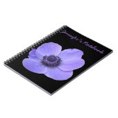 Carnet Blue Anemone Customizable Notebook (Côté gauche)