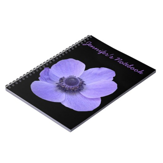 Carnet Blue Anemone Customizable Notebook (Côté gauche)