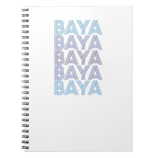 Carnet Blue Baya (Devant)