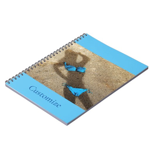 Carnet Blue Bikini Beach Sand Thunder_Cove (Côté gauche)