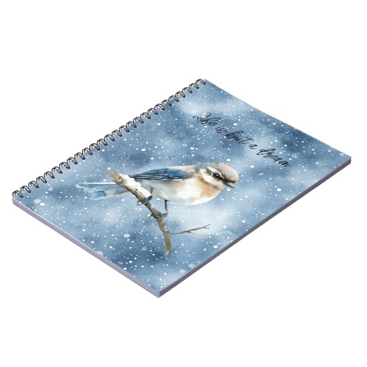 Carnet Blue Bird on a Tree Branch (Côté gauche)