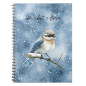 Carnet Blue Bird on a Tree Branch (Devant)