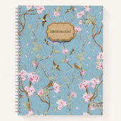 Carnet Blue Chinoiserie Memoranda (Devant)