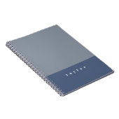 Carnet Blue Color Block Custom (Côté Droit)