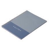 Carnet Blue Color Block Custom (Côté gauche)