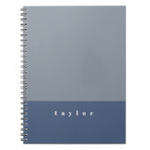 Carnet Blue Color Block Custom (Devant)