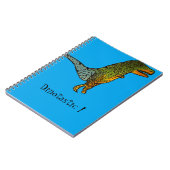 Carnet Blue cute dinosaur dinotastic ! T-Rex art doodle (Côté gauche)