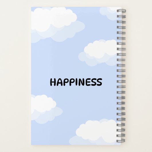 Carnet Blue cute notebook  (Verso)