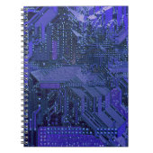 Carnet Blue Cyber Circuit Board Tech Electronique (Devant)