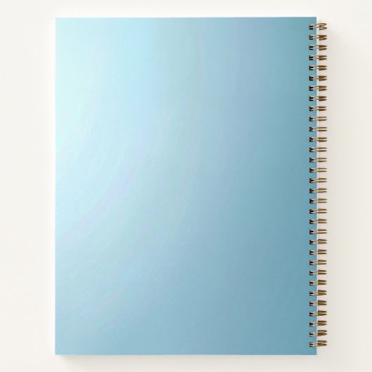 Carnet Blue Decorative Floral Notebook (Dos)