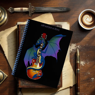 Carnet Blue Dragon Sunburst Guitare Music