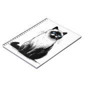 Carnet Blue-Eyed Gaze - Siamese Cat (Côté gauche)