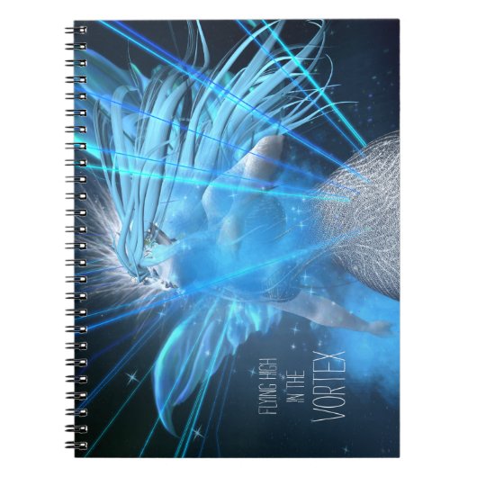 Carnet Blue Fairy In the Vortex Notebook - customize it ! (Devant)