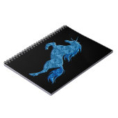 Carnet Blue Fire Unicorn Notebook (Côté gauche)