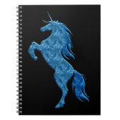 Carnet Blue Fire Unicorn Notebook (Devant)