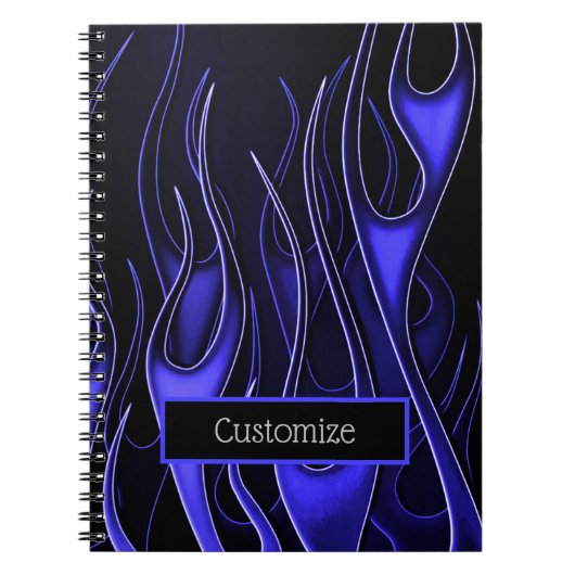 Carnet Blue Flames (Devant)