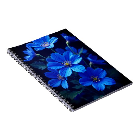 Carnet Blue Floral Notebook - Beauty for Your Ideas (Côté Droit)