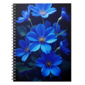 Carnet Blue Floral Notebook - Beauty for Your Ideas (Devant)