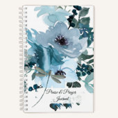 Carnet Blue floral Praise & prayer (Recto)