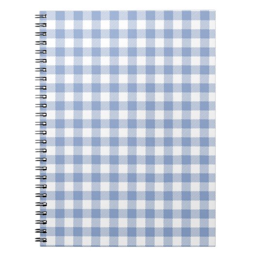 Carnet Blue Gingham Country (Devant)